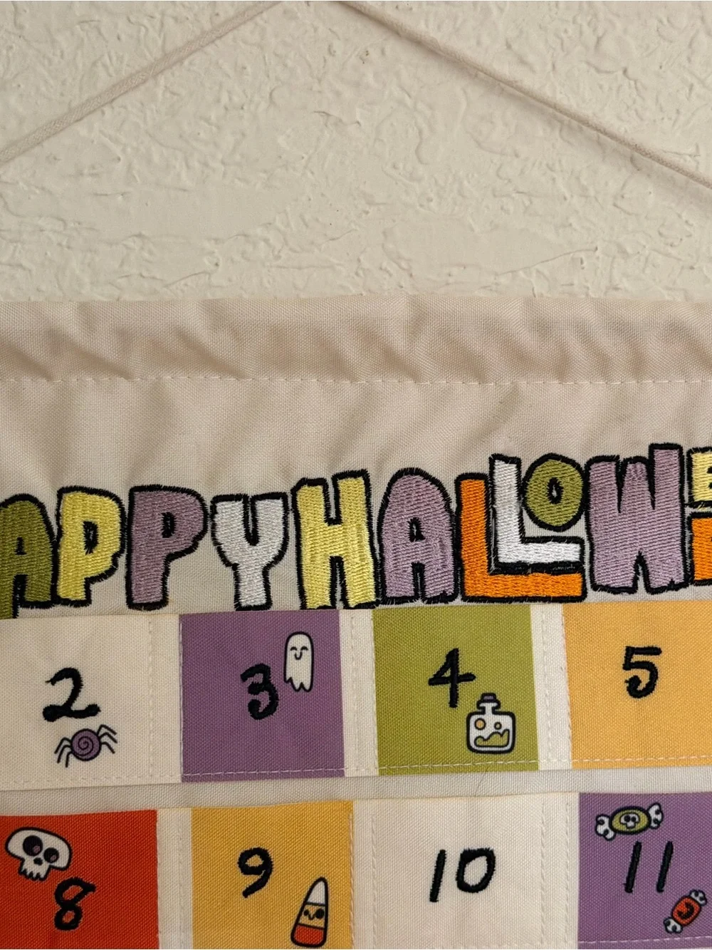 Disney Halloween Countdown Tapestry - Orange, Purple, Green, Black, White